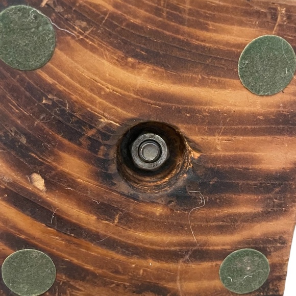 Vintage Handmade Brutalist Surfer Metal Statue Sculpture‎ With Wood Base - Picture 5 of 6